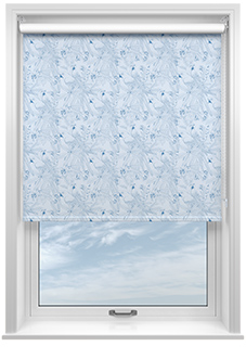 Peruvian Parrots, Mica Blue - Roller Blind